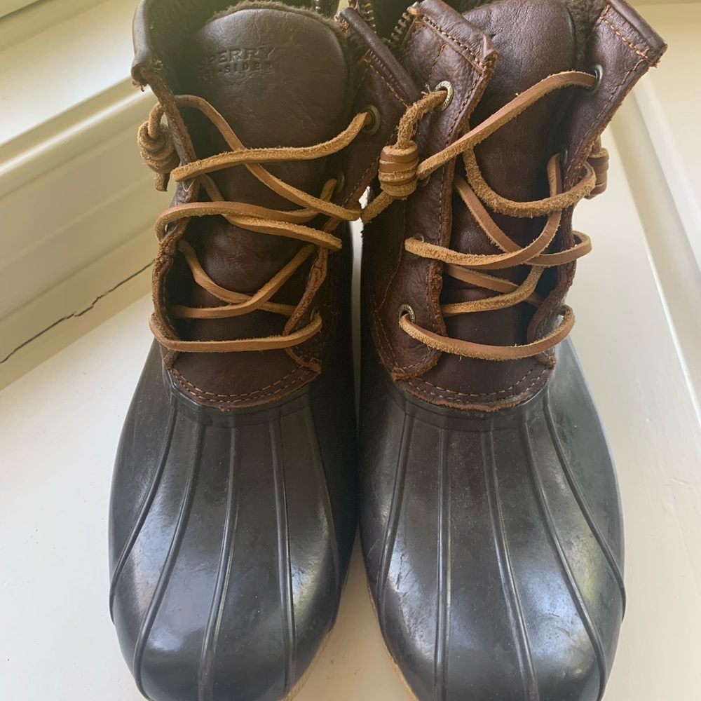 Brown Sperry Duck Boots